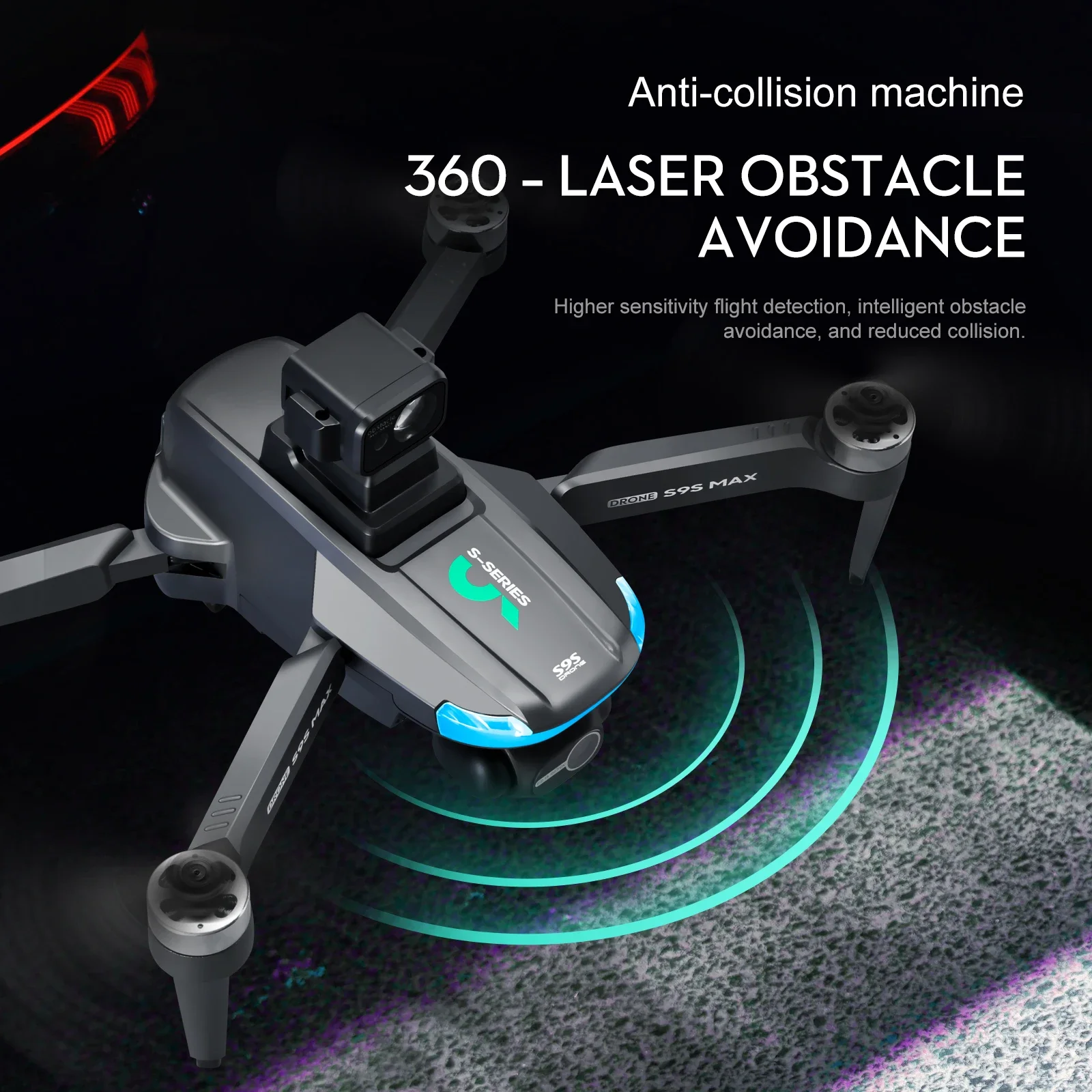 Nouveau S9S MAX MINI Drone 4K  - Drone Gimbal Case avis et prix