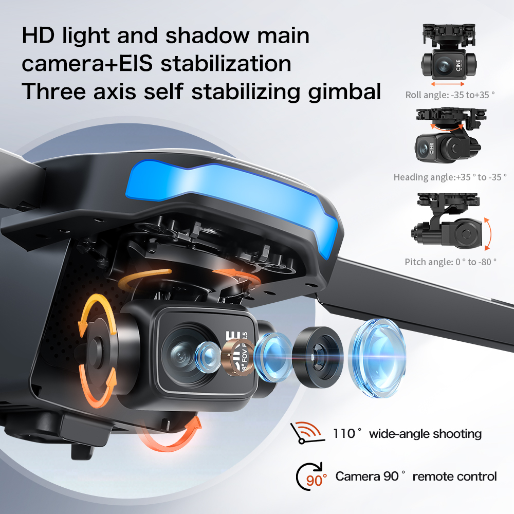 Nouveau drone S-X1 MAX GPS 8K  - Drone Gimbal Case avis et prix